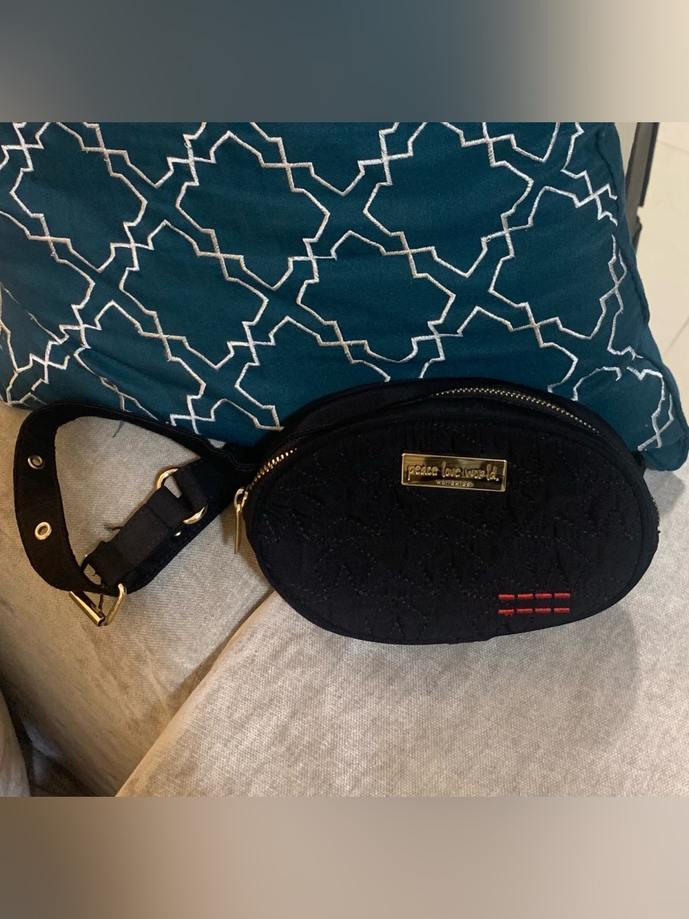 Peace,love, world Belt Bag - Picture 6 of 9